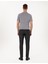Erkek Antrasit Slim Fit Kordonlu Kanvas Pantolon 50310829-VR006 4