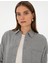 Kadın Gri Oversize Uzun Kollu Gömlek 50313653-VR024 2