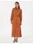 Kadın Tarçın Comfort Fit Dokuma Elbise 50313239-VR191 1