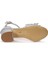 Zete Kum Simli Kız Çocuk 4 cm Topuklu Sandalet Abiye Ayakkabı 5