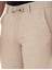 Erkek Bej Slim Fit Kordonlu Kanvas Pantolon 50310829-VR011 5