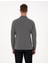 Erkek Antrasit Melanj Slim Fit Kıvrılmaz Fermuarlı Polo Yaka Basic Pike Sweatshirt 50314046-VR081 5