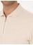 Erkek Bej Slim Fit Kıvrılmaz Fermuarlı Polo Yaka Basic Pike Sweatshirt 50314046-VR011 6