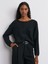 10806 Kayık Yaka Yumuşak Dokulu Triko Kazak-Siyah 3