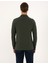 Erkek Koyu Yeşil Slim Fit Kıvrılmaz Fermuarlı Polo Yaka Basic Pike Sweatshirt 50314046-VR079 5