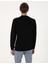 Erkek Siyah 2 Iplik Regular Fit Bisiklet Yaka Basic Sweatshirt 50314054-VR046 5
