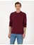 Erkek Bordo 2 Iplik Regular Fit Bisiklet Yaka Basic Sweatshirt 50314054-VR014 1