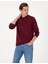 Erkek Bordo 2 Iplik Regular Fit Bisiklet Yaka Basic Sweatshirt 50314054-VR014 3