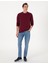 Erkek Bordo 2 Iplik Regular Fit Bisiklet Yaka Basic Sweatshirt 50314054-VR014 4