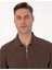 Erkek Koyu Kahverengi Slim Fit Kıvrılmaz Fermuarlı Polo Yaka Basic Pike Sweatshirt 50314046-VR084 2