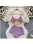 Mor Parlak Bikini, Yüksek Bel Bikini, Mor Yüksek Bel Bikini 1