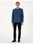 Erkek Açık Lacivert 2 Iplik Regular Fit Bisiklet Yaka Basic Sweatshirt 50314054-VR059 4