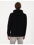 Erkek Siyah 2 Iplik Regular Fit Içi Polarlı Kapüşonlu Basic Sweatshirt 50314055-VR046 5
