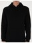 Erkek Siyah 2 Iplik Regular Fit Içi Polarlı Kapüşonlu Basic Sweatshirt 50314055-VR046 6