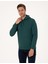 Erkek Zümrüt 2 Iplik Regular Fit Içi Polarlı Kapüşonlu Basic Sweatshirt 50314055-VR055 1