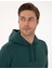 Erkek Zümrüt 2 Iplik Regular Fit Içi Polarlı Kapüşonlu Basic Sweatshirt 50314055-VR055 2