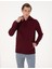 Erkek Bordo 2 Iplik Regular Fit Içi Polarlı Kapüşonlu Basic Sweatshirt 50314055-VR014 3
