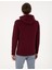Erkek Bordo 2 Iplik Regular Fit Içi Polarlı Kapüşonlu Basic Sweatshirt 50314055-VR014 5