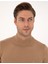 Erkek Camel Slim Fit Yarım Balıkçı Yaka Basic Triko Kazak 50314176-VR015 2