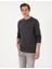 Erkek Antrasit 2 Iplik Regular Fit Bisiklet Yaka Basic Sweatshirt 50314054-VR006 3