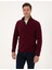 Erkek Bordo Regular Fit Yarım Fermuarlı Polar Sweatshirt 50314056-VR014 1