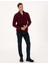 Erkek Bordo Regular Fit Yarım Fermuarlı Polar Sweatshirt 50314056-VR014 4