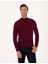 Erkek Bordo Slim Fit Yarım Balıkçı Yaka Basic Triko Kazak 50314176-VR014 1