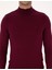 Erkek Bordo Slim Fit Yarım Balıkçı Yaka Basic Triko Kazak 50314176-VR014 6