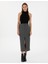 Kadın Antrasit A Kesim Dokuma Etek 50314094-VR006 1