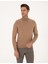Erkek Camel Slim Fit Balıkçı Yaka Basic Triko Kazak 50314202-VR015 3