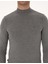 Erkek Gri Melanj Slim Fit Yarım Balıkçı Yaka Basic Triko Kazak 50314176-VR086 6