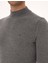 Erkek Gri Melanj Slim Fit Yarım Balıkçı Yaka Basic Triko Kazak 50314176-VR086 7