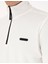Erkek Beyaz Regular Fit Yarım Fermuarlı Polar Sweatshirt 50314056-VR013 7