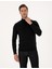 Erkek Siyah Slim Fit Balıkçı Yaka Basic Triko Kazak 50314202-VR046 3