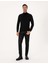 Erkek Siyah Slim Fit Balıkçı Yaka Basic Triko Kazak 50314202-VR046 4