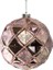 Yılbaşı Süsü Karo Desenli Top Pembe 15 cm 1