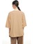 Truvakar Kol Basic Oversize Tişört Bej 5