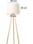 Lighting Ahşap Ayak Tripod Lambader - Natürel / Beyaz 3