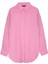 Oversize Basic Gömlek Pembe 2