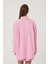 Oversize Basic Gömlek Pembe 5
