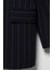 Çizgi Detaylı Blazer Ceket Lacivert 2