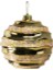 Yılbaşı Süsü Dalgalı Şeritli Candy Top Altın 15 cm 1