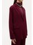 Tek Düğmeli Yumuşak Dokulu Oversize Blazer Ceket Vişne 3