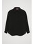 Dokulu Cepli Oversize Basic Gömlek Siyah 2