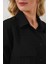 Kadın BDART Cepli Dokulu Krep Gömlek Siyah 5