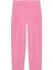 Beli Lastikli Kumaş Pantolon Pembe 2