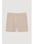 Cep Detaylı Mini Şort Naturel 2