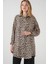 Kadın BDART Leopar Desenli Uzun Kol Düğmeli Gömlek Bej Doğal 4