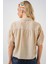 Kadın BDART Bol Kesim Düğmeli Kısa Gömlek Bej Doğal 6