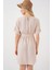 Kadın BDART Kemerli İkili Mini Elbise Krem Doğal 6